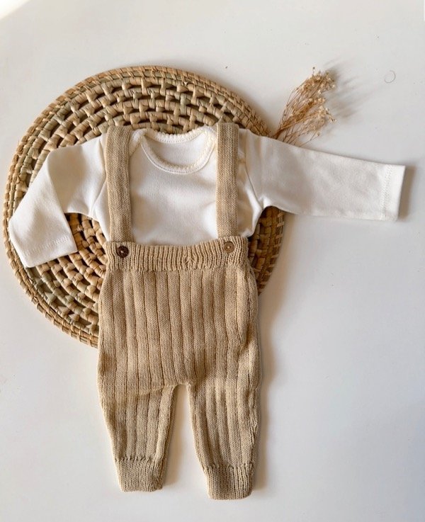 Producto - Jardinero + Body - Beige oscuro