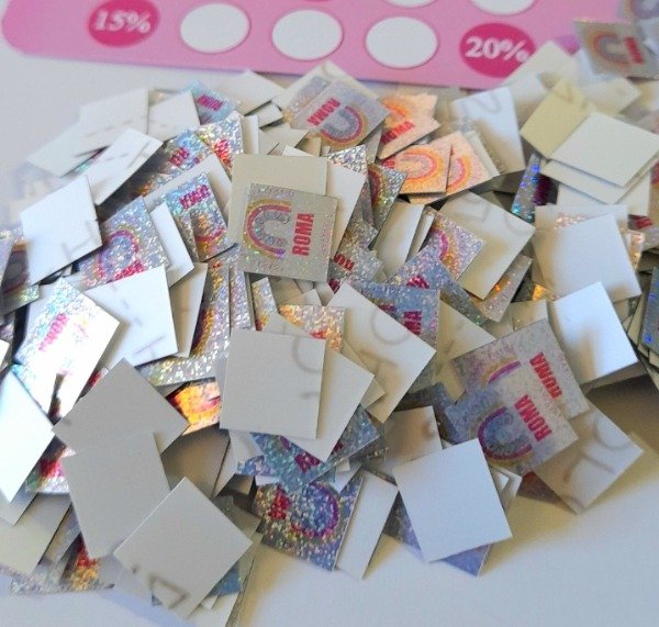 Producto - 1000 mini sticker holográficos