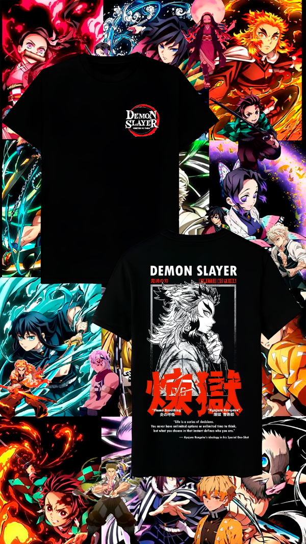 Producto - Remera Algodon Demon Slayer