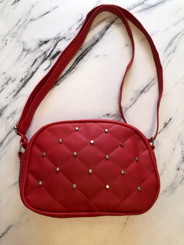 Producto - Bandolera roja con strass