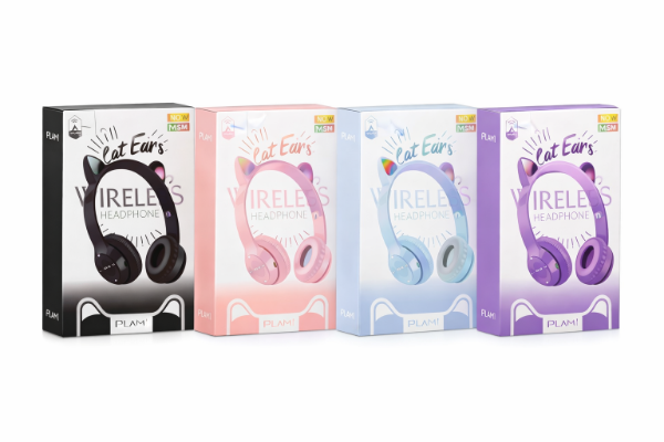 Producto - auricular p47 gatito rgb colores (MC21)