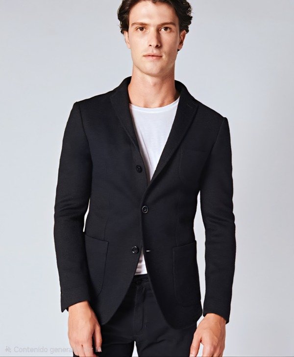 Producto - SACO LANA NEGRO