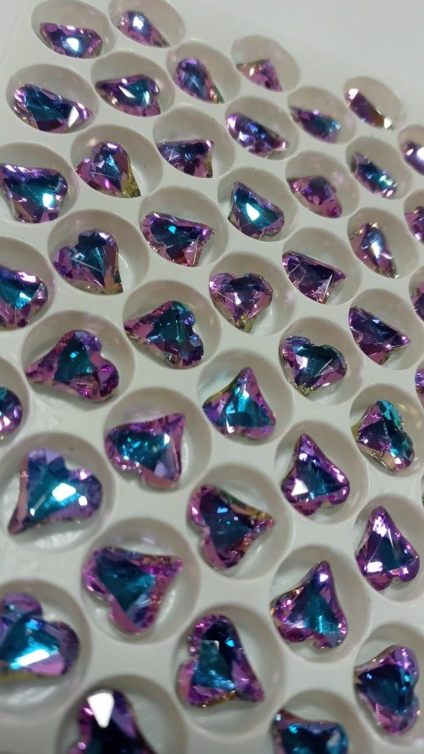 Producto - Corazon lila boreal (vidrio) conico
