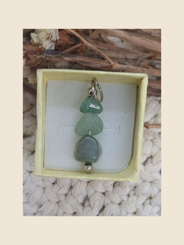 Producto - Dije 3 escallas "Cuarzo verde"