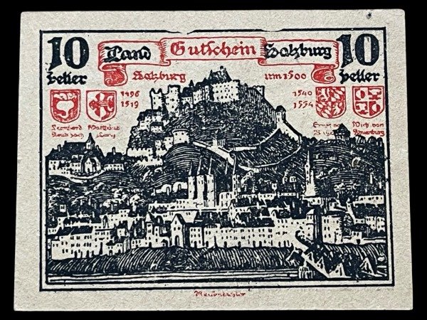 Producto - Austria - Salzburgo (1920) 10 Heller