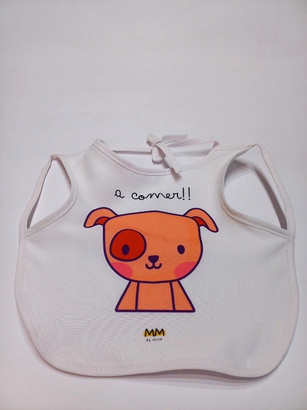 Producto - Babero para comer "Perrito - A comer!" - 0