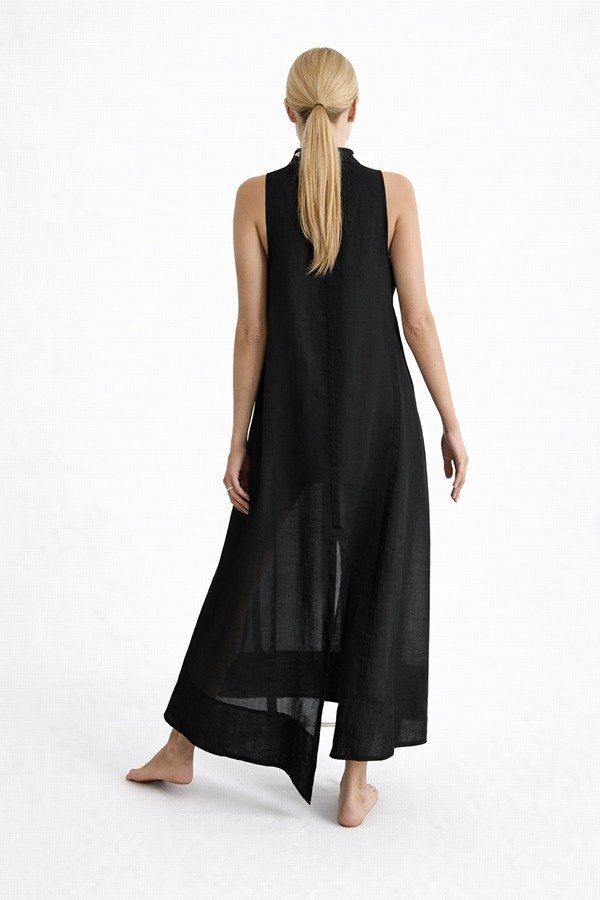 Producto - D. DERIVA: Vestido Esteño Negro