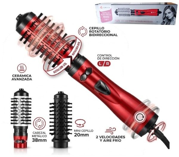 Producto - CEPILLO SECADOR ROTATIVO 3EN1 1000W
