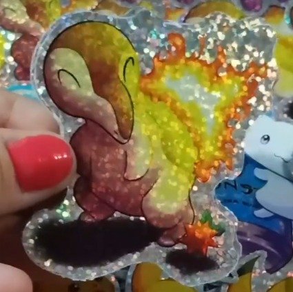 Producto - Sticker vinilo holo Cyndaquil shiny