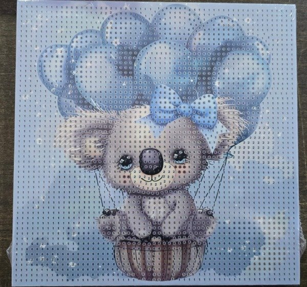 Producto - DIAMOND PAINTING 20X20 BASTIDOR M KOALA EN GLOBO