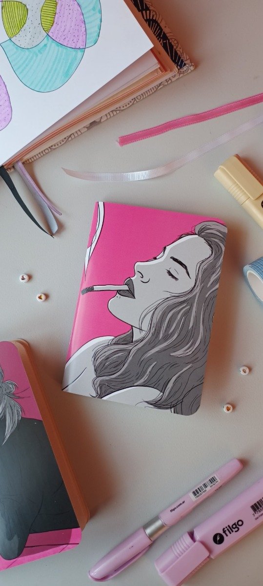 Producto - Cuaderno A6 fucsia