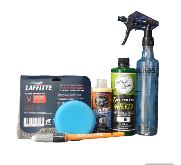 Producto - Kit limpieza de motor/cubiertas Toxic Shine