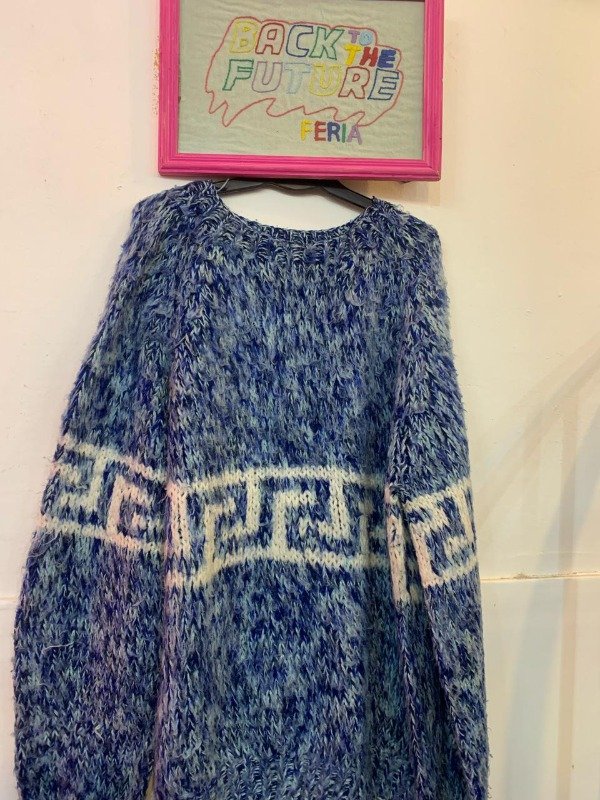 Producto - PULLOVER AZUL ORIGINARIO LANA