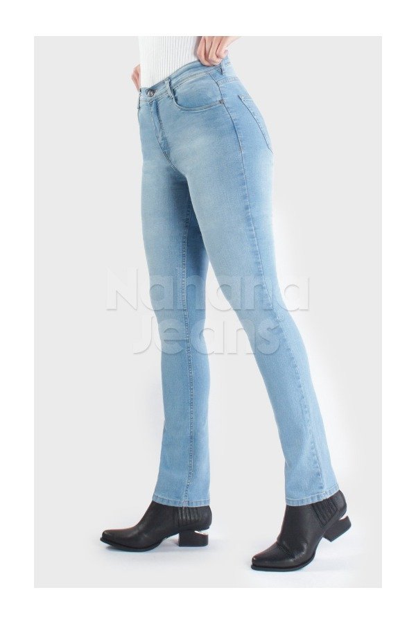 Pantalón Jean Recto celeste - Rosa Mosqueta Online