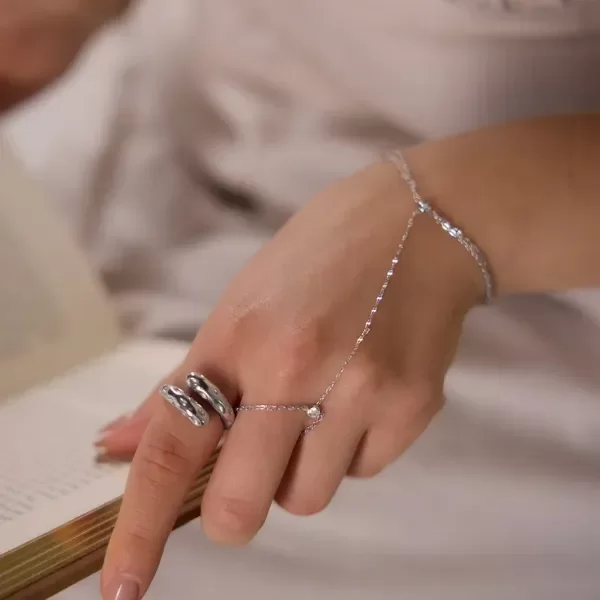 Producto - Pulsera + anillo Odalis Silver - 3