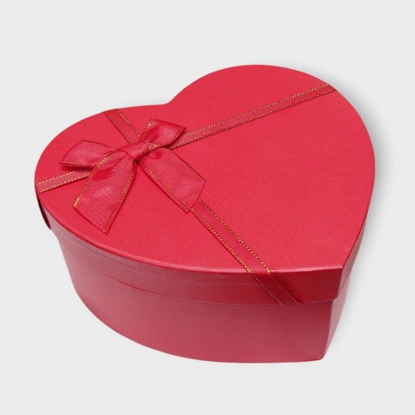 Producto - Caja corazon lazo chica rojo