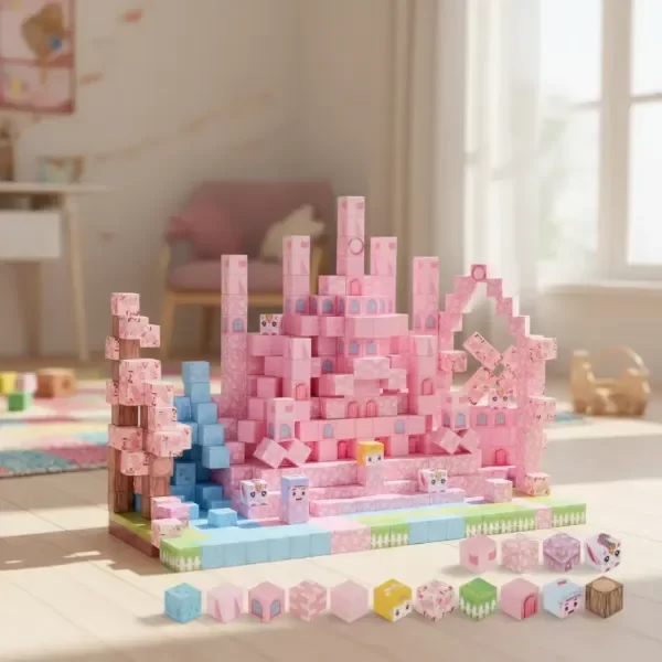 Producto - Juego de Bloques Cubos Magnéticos o Imantados Candy Planet x 90 - 2