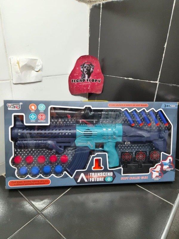 Producto - Pistola arma lanza dardos pelotas con luz