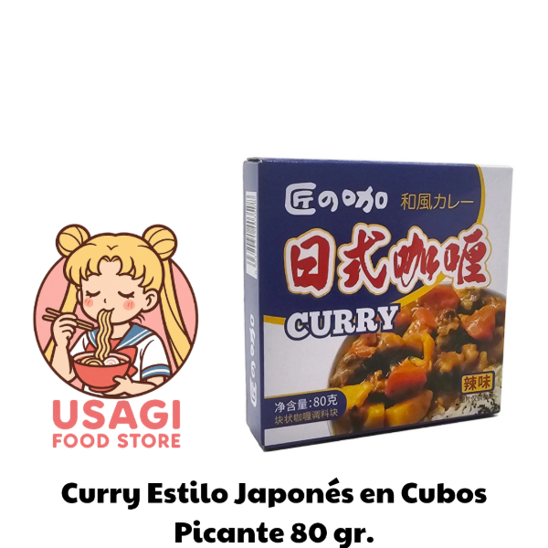 Producto - Curry Estilo Japonés en Cubos Picante 80 gr.