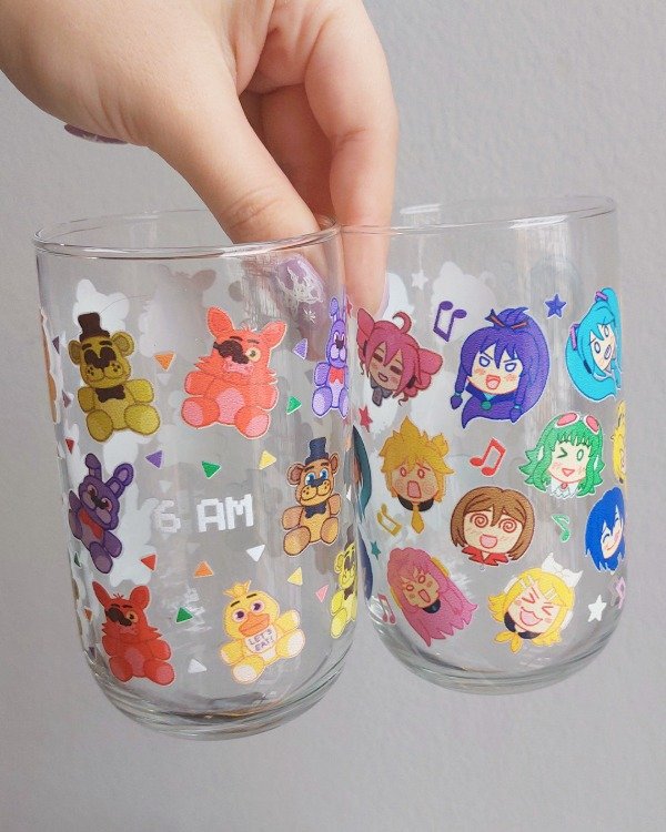 Producto - VASOS FANDOMS - VOCALOID/ FNAF by ShiKuro