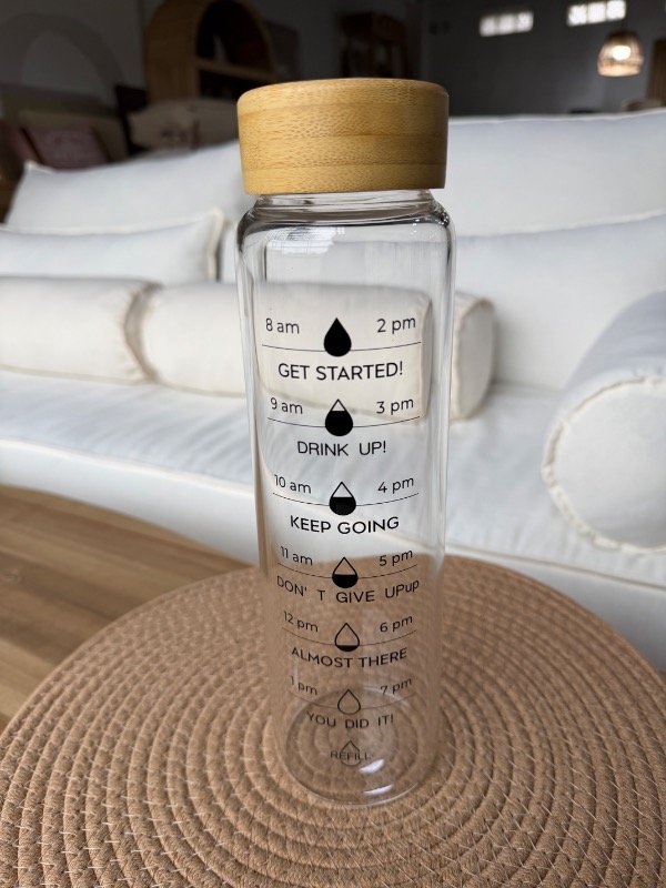 Producto - Botella de vidrio y bambú - 1