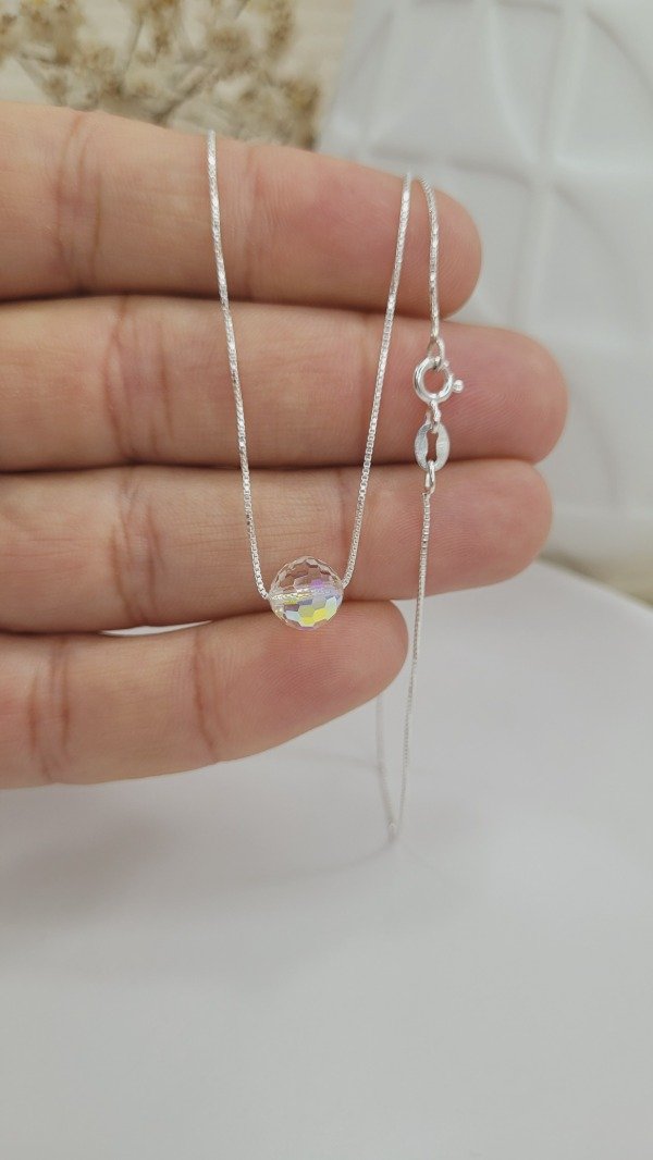 Producto - Conjunto de Plata  y Cristal Checo (GAR139)