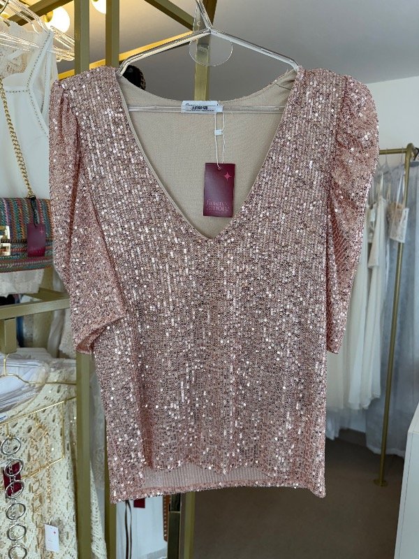 Producto - Top lentejuelas con mangas