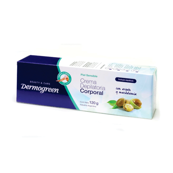 Producto - DERMOGREEN CREMA DEPILATORIA CORP. PIEL SENSIBLE 120G