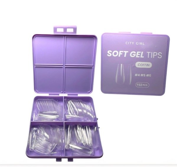 Producto - TIPS SOFT GEL COFFIN #4#5#6 CITY GIRL