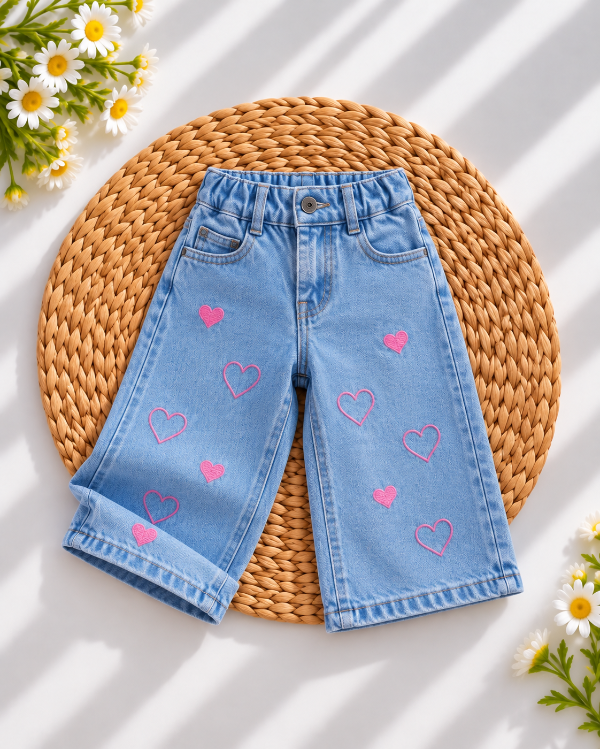 Producto - WIDE LEG CORAZONES CELESTE