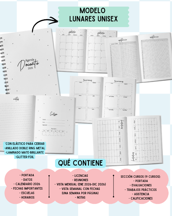 Producto - Agenda DOCENTE - A pedido - 5