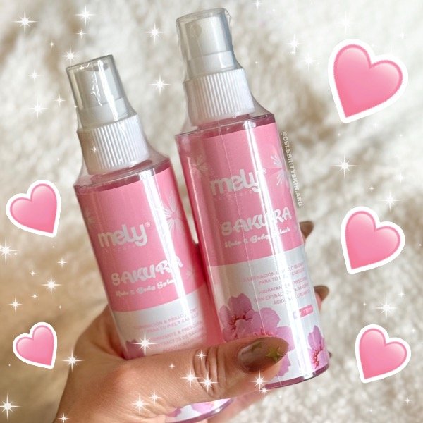 Producto - BODY SPLASH PARA PELO Y CUAERPO SAKURA MELY CON GLITTER X 2 UNIDADES