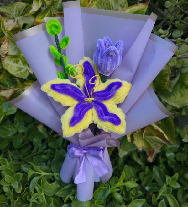 Producto - Ramo eterno Flor de rapunzel y tulipan - 1