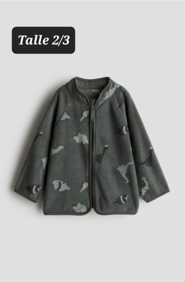 Campera micropolar HyM talle 2/3 dino
