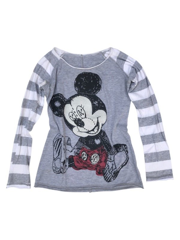 Producto - Emo longsleeve Mickey ojos de boton - 0