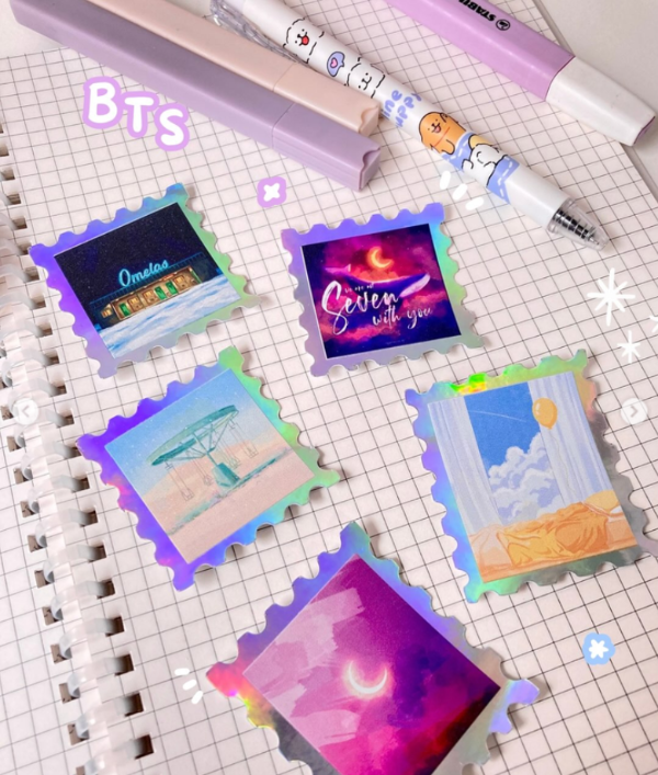 Producto - Stickers de Vinilo Holografico BTS - 0