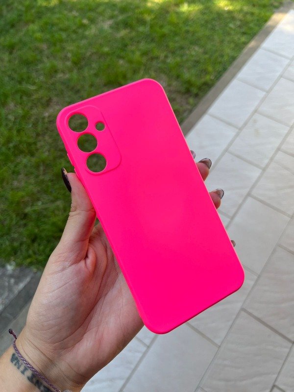 Producto - A07 Silicona con felpa fucsia