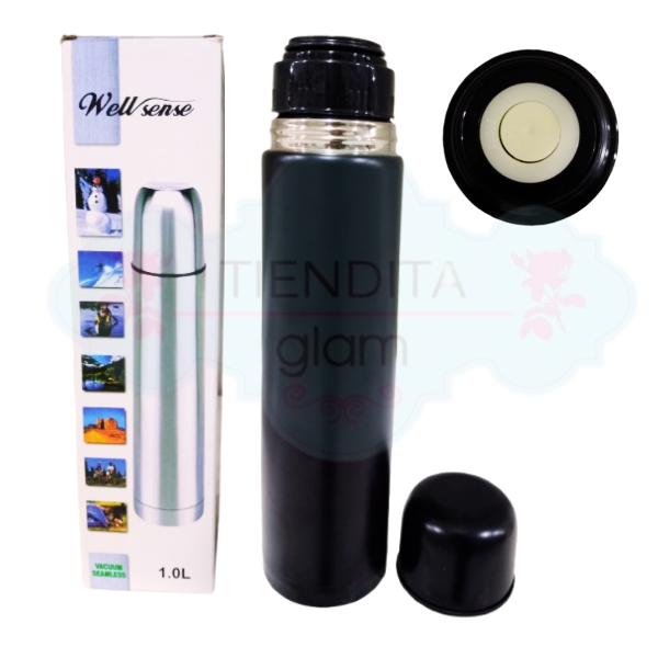 Producto - TERMO BALA NEGRO MATE 1 LT