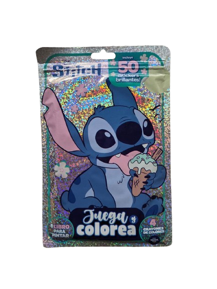 Producto - LIBRO PARA PINTAR CRAYONES  Y STICKERS STICH