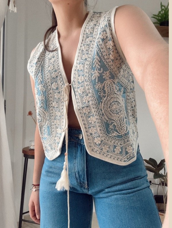 Producto - Chaleco Jazmin - Jean