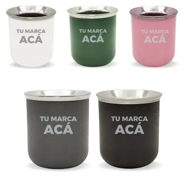 Producto - X25 Mate de acero PERSONALIZADO + Bombilla