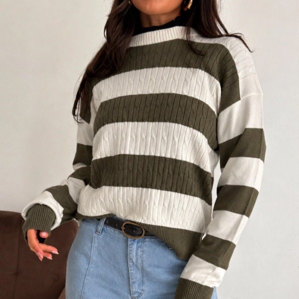 Producto - 686 - SWEATER BREMER RAYADO Y TRAMADO