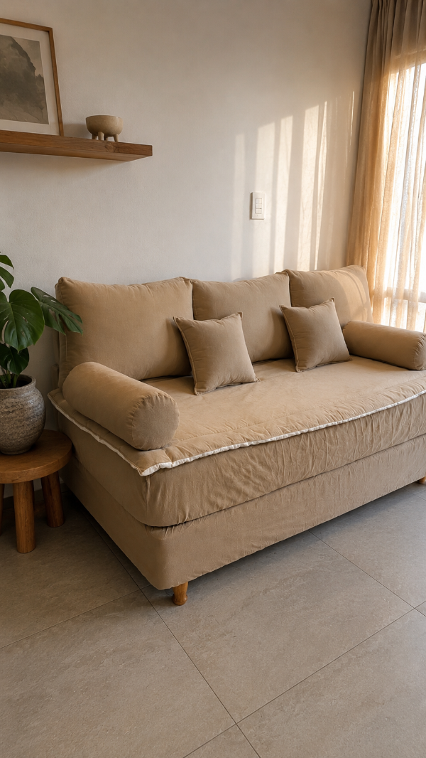 Producto - COMBO COMPLETO - Converti tu cama en sofá (ENVÍO GRATIS) 3 Respaldos con fuelle - 2
