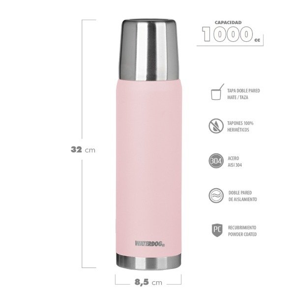 Producto - TERMOS WATERDOG OBUS 1L PINK
