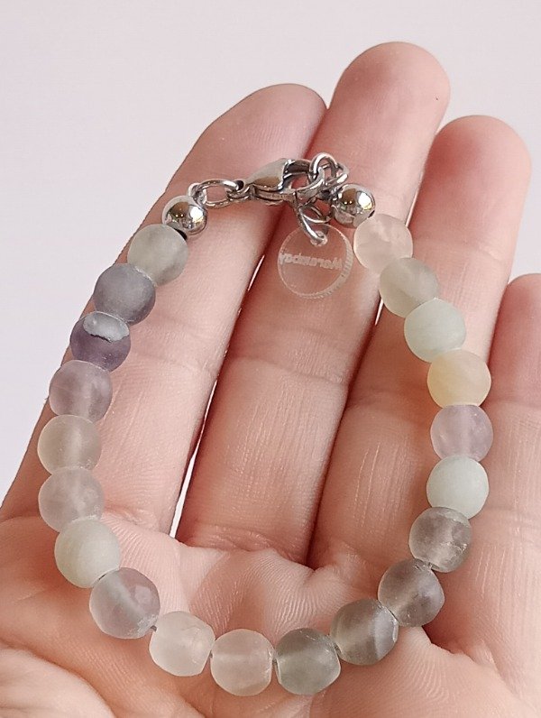 Producto - Pulsera piedras Fluoritas mate