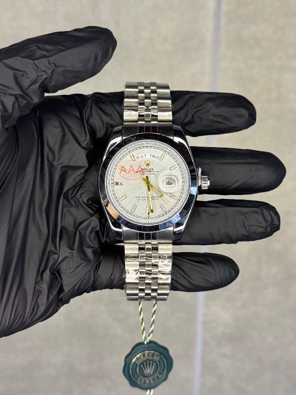 Producto - ROLEX DAY-DATE 3 PLATA BLANCO (calidad AA+)