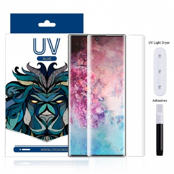 Producto - Vidrio Templado Curvo UV Glass Clear Samsung Note 10 Plus