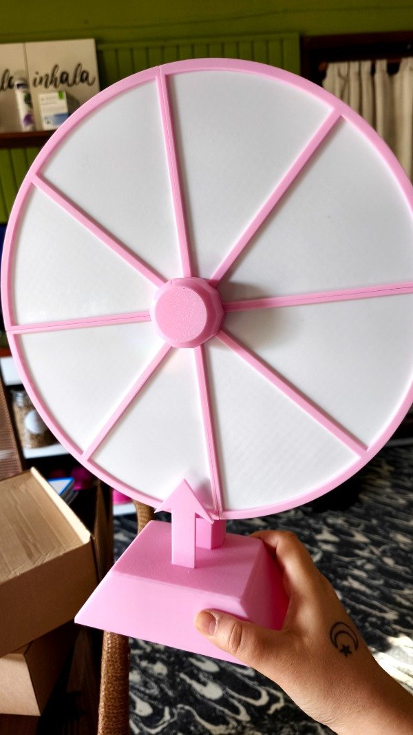 Producto - RULETA 3D GRANDE (30 cm) CON O SIN LOGO.