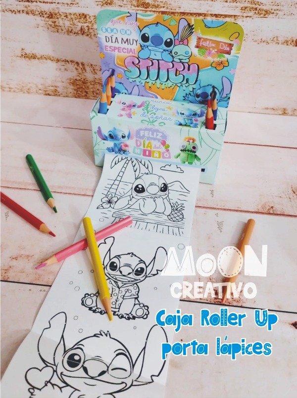 Producto - Caja Roller Up Personajes Día del Niño