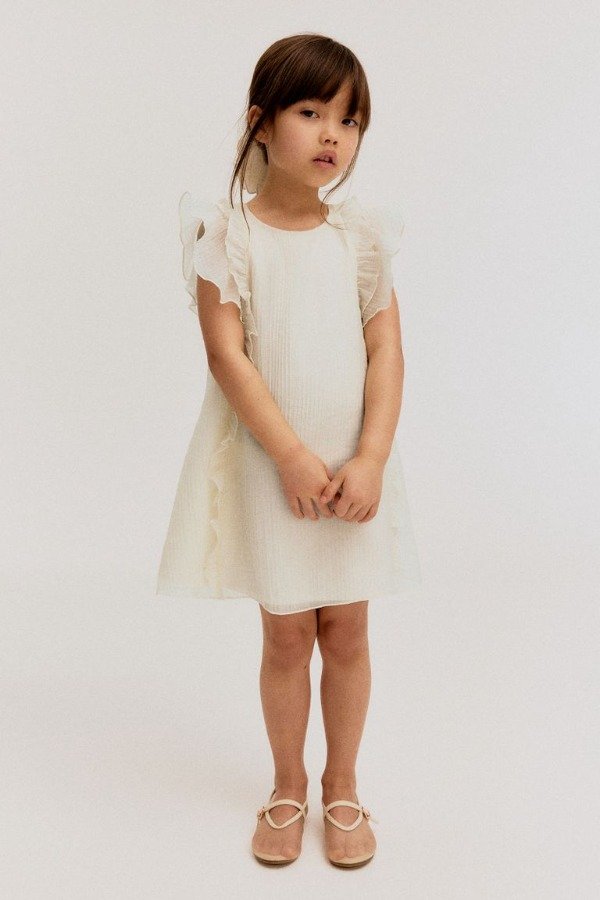 Producto - Vestido HyM volados natural